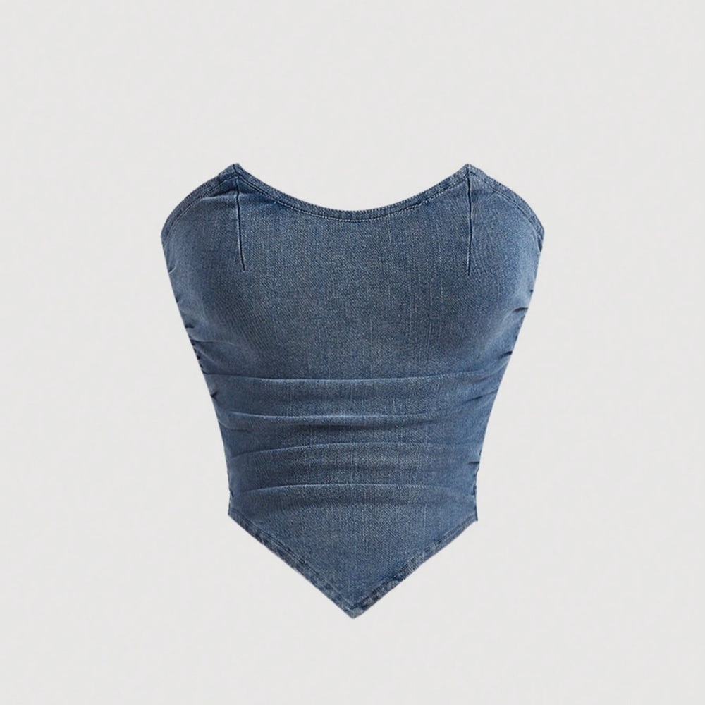 Denim Crop Top